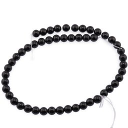Sirag onix negru sfere 8mm, 38cm