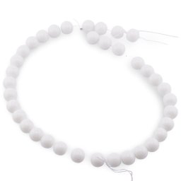 Sirag onix alb sfere 10mm, 38cm