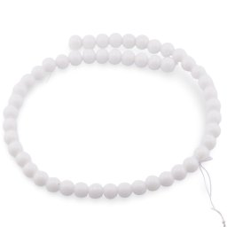 Sirag onix alb sfere 8mm, 37cm