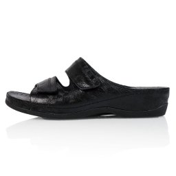 Papuci dama, negru, casual, ortopedici, medicinali, piele naturala, cu platforma, Batz Rea-Negru (Marime: 38)