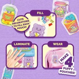 Puffy Pouches: Set design charm pufos - mic dejun