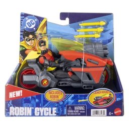 DC Comics: Figurină de acțiune Robin cu motocicletă