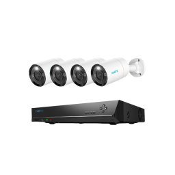 Camera de supraveghere Sistem supraveghere IP exterior Reolink RLK8-1200B4-A, 4 camere, 12 MP, IR 30 m, 2.8 mm, microfon, HDD 2 TB