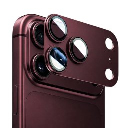 Folie pentru iPhone 18 Pro Max - Lito Crown Halo AR + AF Camera Lens - Dark Cherry
