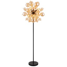 Lampadar Udo 15633SA, 6xE14 25W, D 55 cm, negru, metal