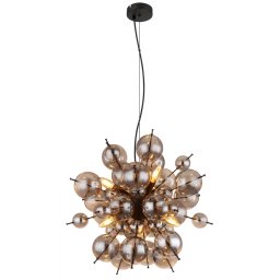 Suspensie Udo 15633HS, 6xE14 25W, D 55 cm, negru, metal