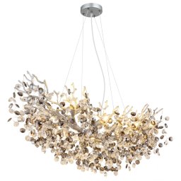 Candelabru Queena 64138H3S, 10xE14 40W, L 100 cm, argintiu