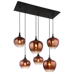 Suspensie Maxy 15548-6HG, 6xE27 40W, L 86 cm, antracit, metal