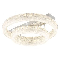 Plafonieră Laurel 67387-60D, LED 60W, 2700-6000K, D 60 cm, crom, metal
