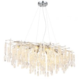 Candelabru Kinga 64141H2, 12xE14 40W, L 120 cm, argintiu, metal