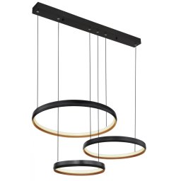 Suspensie Halli 67193-55H, LED 55W, 2700-6000K, L 76,7 cm, negru, metal