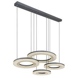Suspensie Blasius 67191-80, LED 80W, 2700-6000K, L 100 cm, negru, metal