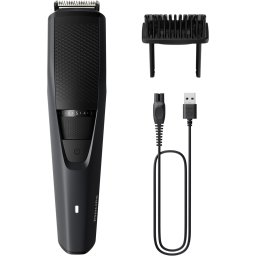Aparat de tuns barba PHILIPS Seria 3000 BT3233/15, acumulator, autonomie 1h, Black