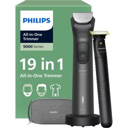 Aparat de tuns multifunctional 19 in 1 PHILIPS Series 9000 MG9556/15, acumulator, autonomie 120 min, Black