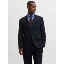 Jack & Jones Sacou barbati, din amestec de lana, Slim fit, JPRSOLARIS, Bleumarin inchis (SELECTATI MARIMEA: 46)