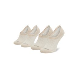 CALVIN KLEIN Șosete (Pack of 2) Footie High Cut 701218787 003 nude