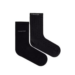 CALVIN KLEIN Șosete (Pack of 2) Dropneedle 701241456 001 black