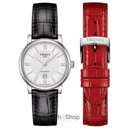 Tissot CARSON AUTOMATIC W-DIAMONDS - Special Pack + Extra Strap T1222071603601