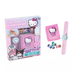 Brățară clip-on Hello Kitty cu carnet de notițe