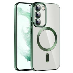 Husa Husa pentru Samsung Galaxy S21 FE 5G - Techsuit Luxury Crystal MagSafe - Deep Green