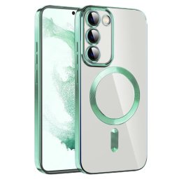 Husa Husa pentru Samsung Galaxy S21 FE 5G - Techsuit Luxury Crystal MagSafe - Light Green