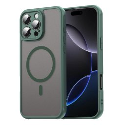 Husa Husa pentru iPhone 16 Pro Max - Techsuit HaloFrost II MagSafe - Green