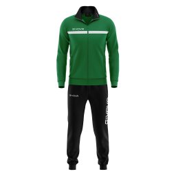 Trening Givova One Full Zip - Verde/Negru, XS