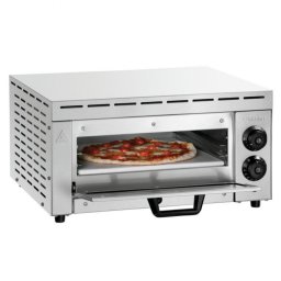 Cuptor electric pentru pizza Bartscher ST340, 1,5 kW, Pana la 33,5 cm, 50-250 °C, Elemente de incalzire superior si inferior, Otel zincat, Iinox