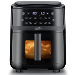 Friteuza cu aer cald si abur Caso AirFry & Steam 700, 1700 W, 7 l, 10 programe, 60-200°C, Timer, Fereastra, Alarma, Negru