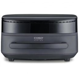 Friteuza cu aer cald si cuptor pentru pizza Caso AirFry & PizzaChef, 2850 W, 6 l, 11 programe, 50-230 °C, Timer, Memento, Pana la 30 cm, Negru