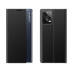 Husa New Sleep Case Cover for Xiaomi Redmi Note 12 5G / Poco X5 5G Cover with Flip Stand Black