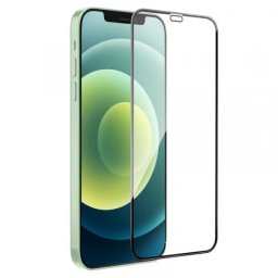 Folie de protecție ecran Hoco G16 pentru Apple iPhone 12 Pro Max, sticlă securizată, adeziv integral, 5D - neagră