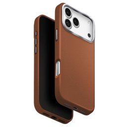 Husa Husa pentru iPhone 17 Pro - UNIQ Lyden Leatherette - Brown