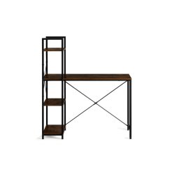 Mobilier interior C5A1 Birou școlar dublu, stil rustic, cu rafturi