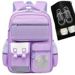 K402B Ghiozdan/Rucsac școlar + sac pentru încălțăminte