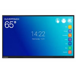 Monitor Interactiv CLEVERTOUCH IMPACT 2 Refurbished, Diagonala 65 inch, Rezolutie 4K, Touchscreen, 20 de puncte de atingere simultane, Wireless, Difuzoare integrate, Stare Acceptabila