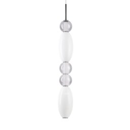 Pendul Lumiere 314174, LED 39W, D 16 cm, alb, sticlă
