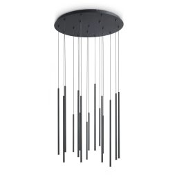 Candelabru Look 371146, LED 31W 3000K, D 70 cm, negru, aluminiu