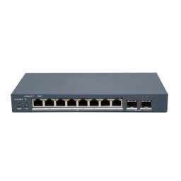 Switch Hikvision, PoE, 8 porturi Gigabit + 2 porturi SFP, 80W, VLAN, 300m, management web, DS-3E1510P-EI/M-8P2F