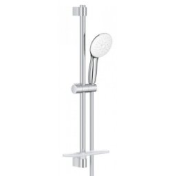 Set dus cu bara si polita Grohe Tempesta 110 cu 3 tipuri de jet, crom lucios