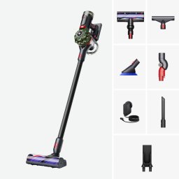 Aspirator vertical fără fir Dyson V8 Cyclone™ + kit, Verde/Negru