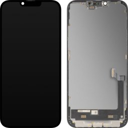 Display cu Touchscreen MP compatibil cu Apple iPhone 14 Plus, cu Rama, Versiune Premium Soft OLED FHD 120Hz Diagnostic, Negru
