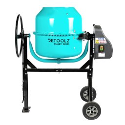 Betoniera Detoolz 180L cu motor 1000W, robusta si usor de manevrat