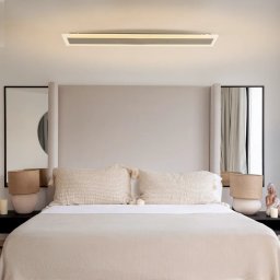 Aplica LED Ferro 30W neagra, liniara, din acril si metal, pentru interior