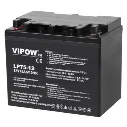 Acumulator stationar AGM VRLA 12V 75Ah Vipow pentru UPS si sisteme alarma