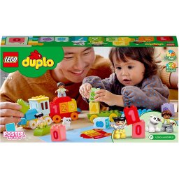 LEGO DUPLO Tren cu Numere 10954, jucarie educativa pentru invatarea cifrelor