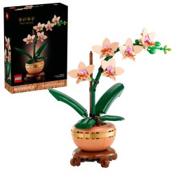 LEGO Botanicals Mini Orhidee 10343, set decor floral pentru adulti