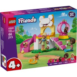 LEGO Friends Loc de joaca pentru catelusi 42665, set 4+ cu 3 catei