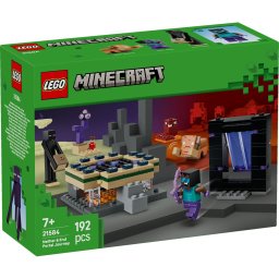LEGO Minecraft Calatorie prin portalurile Nether si End 21584, 192 piese