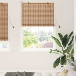 Rulou textil cu perdele Manual Natura 100 x 220 cm Bambus GartenMobel Dekor